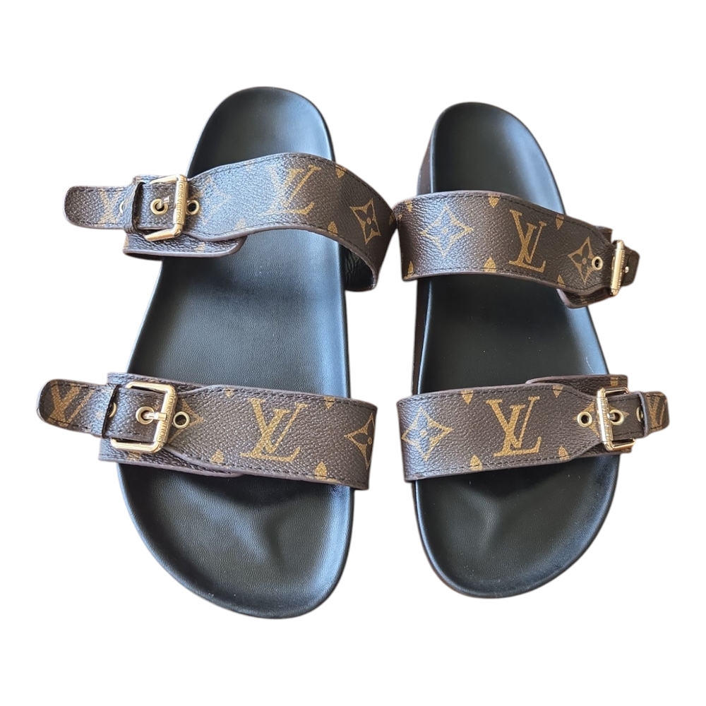 Louis Vuitton Bom Dia Flat Mule EU 38 (Ladies 8.5 US)